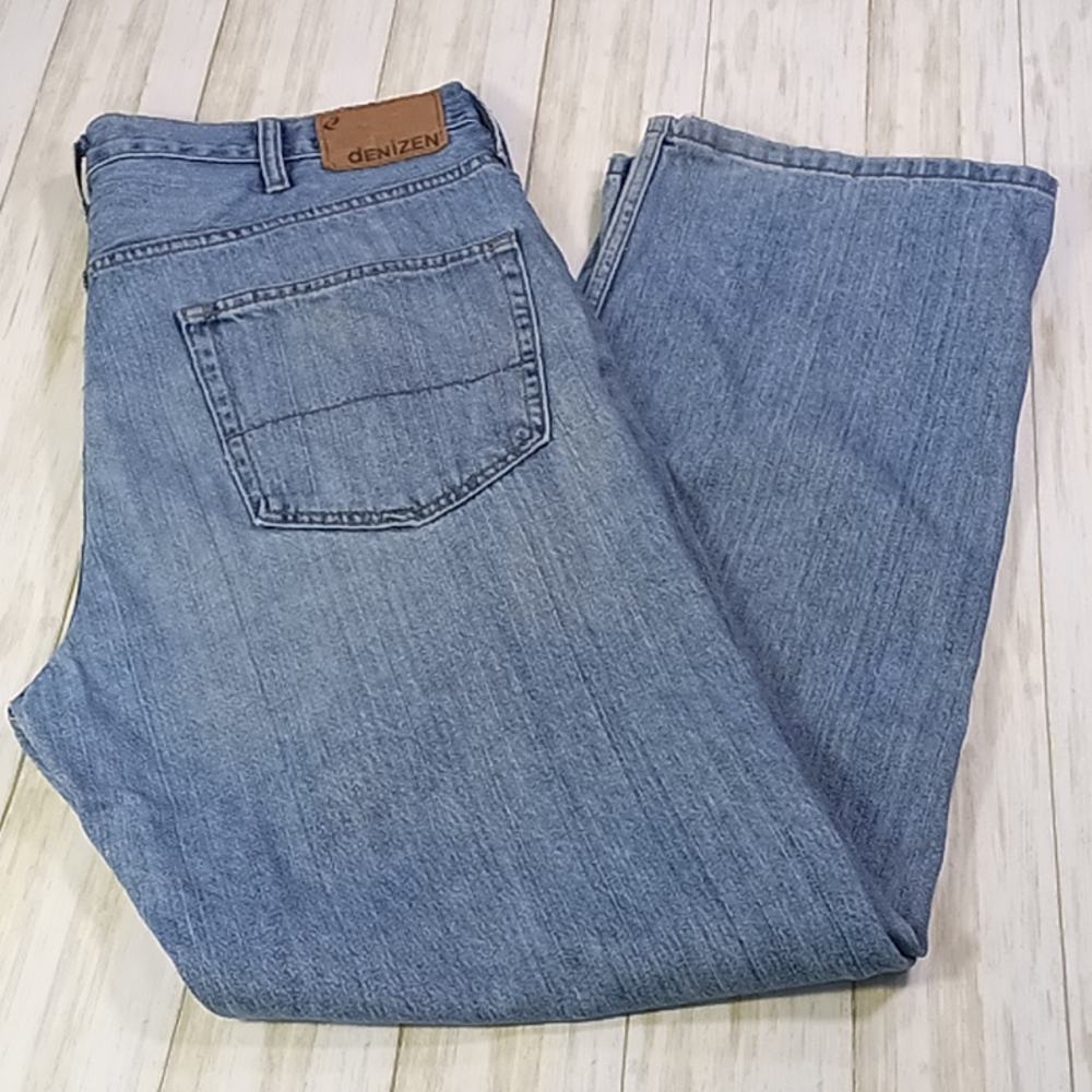 Denizen by Levi 281 Straight Fit Blue Jeans Size 38x32 Worn Look
